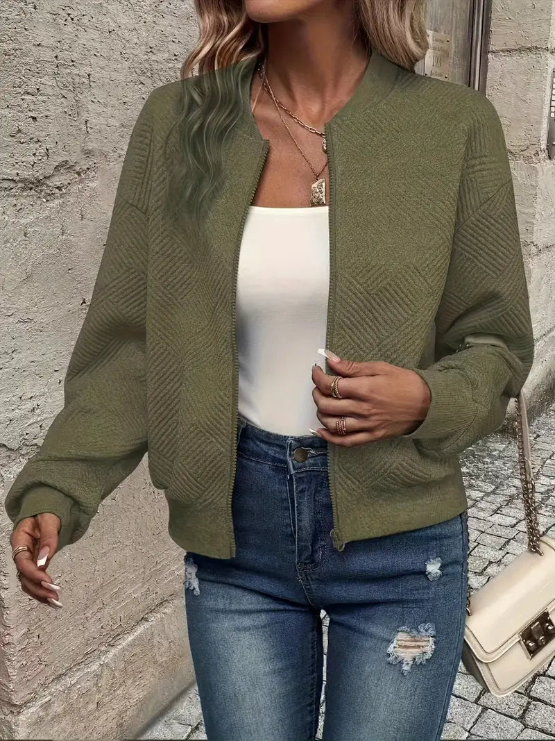 Martina | Damen Freizeit Reißverschluss Street-Cardigan