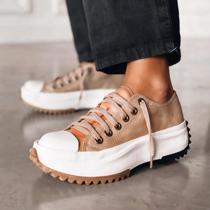 Bettina | Damen Robuste Schnürsneaker