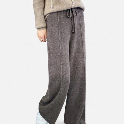 Daniela | Damen Klassische Wollhose mit Lockere Passform