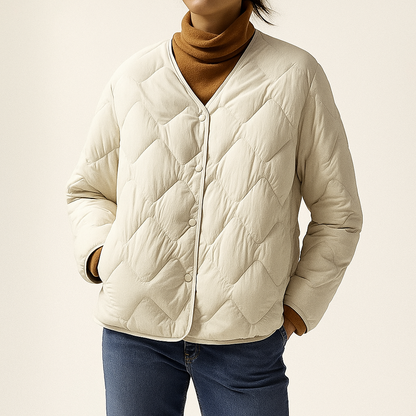 Karin | Damen Warme Gesteppt Leichte Pufferjacke