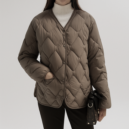 Karin | Damen Warme Gesteppt Leichte Pufferjacke