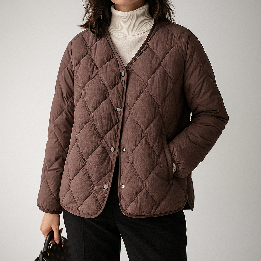Karin | Damen Warme Gesteppt Leichte Pufferjacke