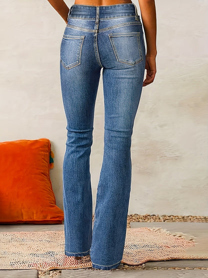 Lydia | Damen High-Waist Schlagjeans