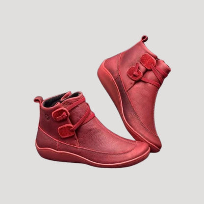 Maja | Damen Frühjahrs Lässige Knöchelriemen Stiefel