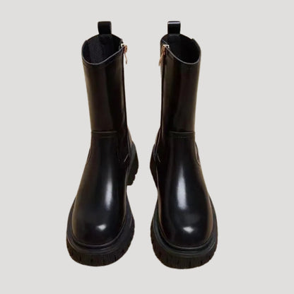 Karla | Damen Frühlings Chunky Stiefel in Wadenhöhe