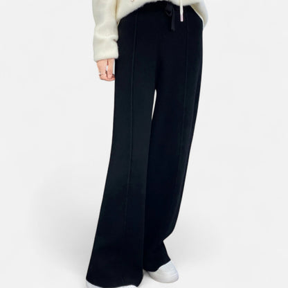Daniela | Damen Klassische Wollhose mit Lockere Passform