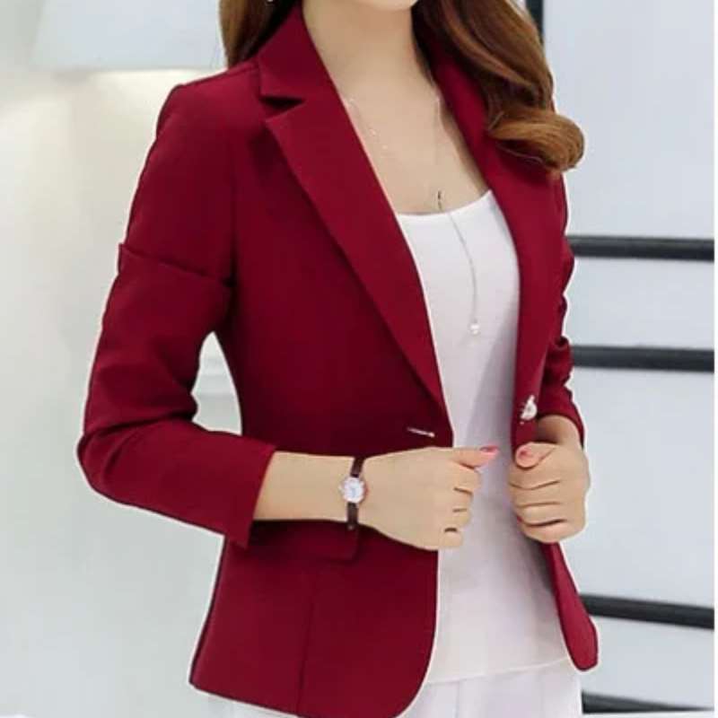 Marie | Damen Klassischer Ein-Knopf-Winterblazer