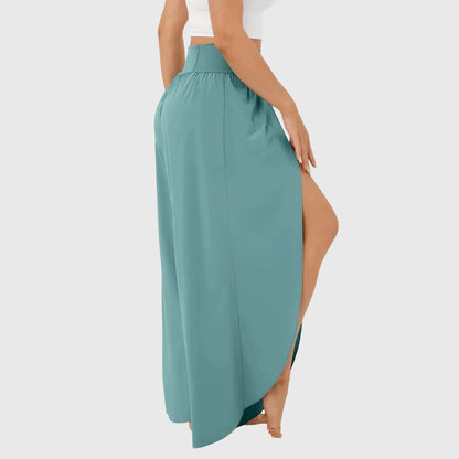 Jasmin | Damen Luftige Lounge-Hose mit Schlitz-Design