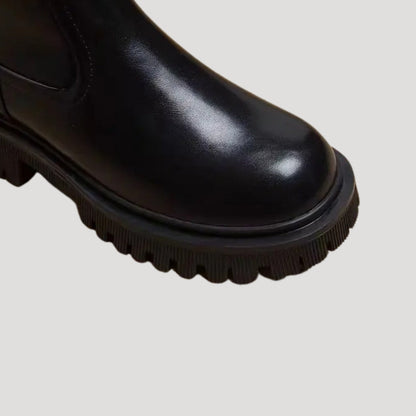 Karla | Damen Frühlings Chunky Stiefel in Wadenhöhe