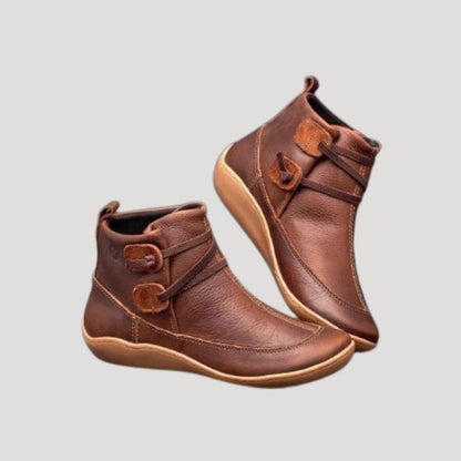 Maja | Damen Frühjahrs Lässige Knöchelriemen Stiefel