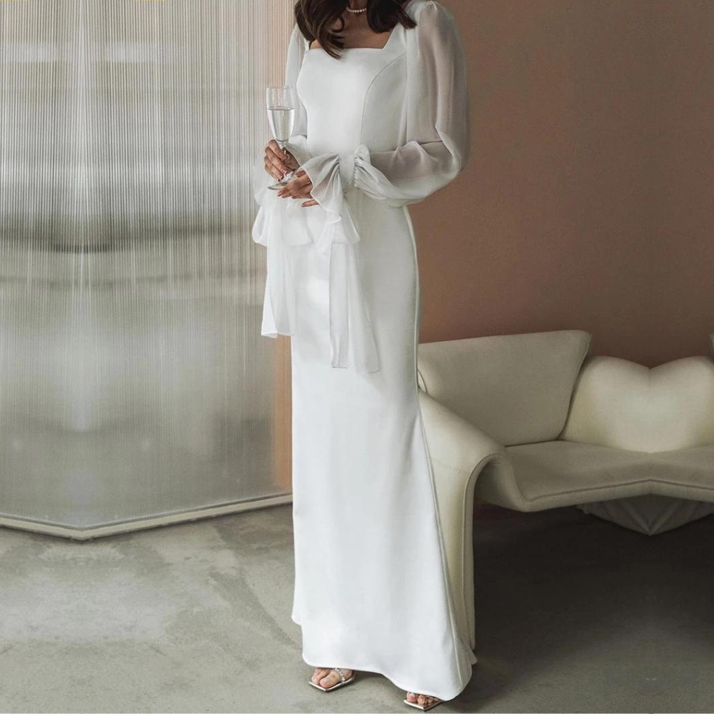 Sabina | Damen Chic Kleid für Hochzeitsgäste mit Gürtel