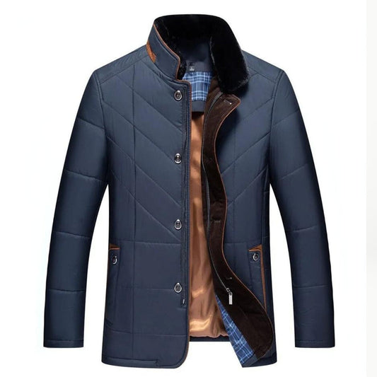 Michael | Herren Gestepptes Winterjacke mit Stehkragen