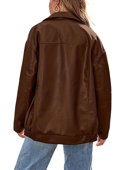 Franziska | Damen Oversized Jacke Herbst Street Style