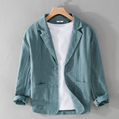 Armin | Herren Klassische Lässige Jacke mit Offener Vorderseite