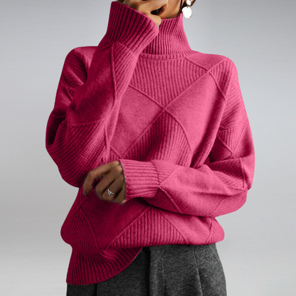 Laura | Damen Herbst Rollkragenpullover aus Strick