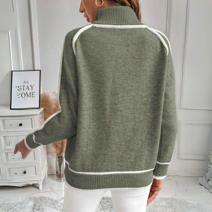 Frieda | Lässiger Damen-Frühlings-Strickpullover
