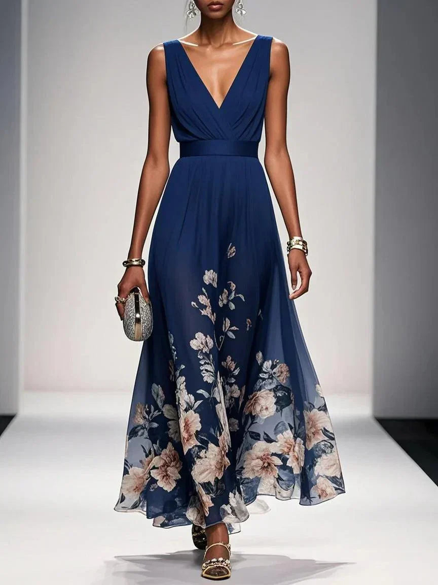 Julia | Damen Blumenmuster Kleid für Hochzeitsgäste