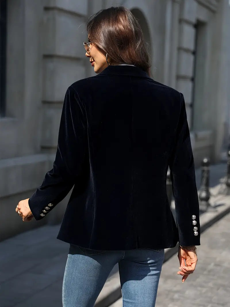 Emilia | Damen Klassischer Blazer mit Ein-Knopf-Verschluss