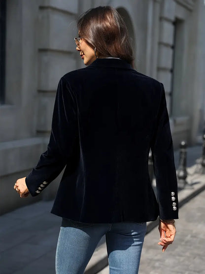 Emilia | Damen Klassischer Blazer mit Ein-Knopf-Verschluss
