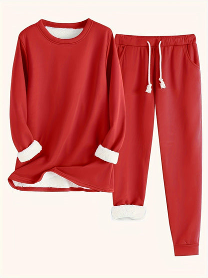Gabriela | Damen Lässiges Winter-Loungewear-Set