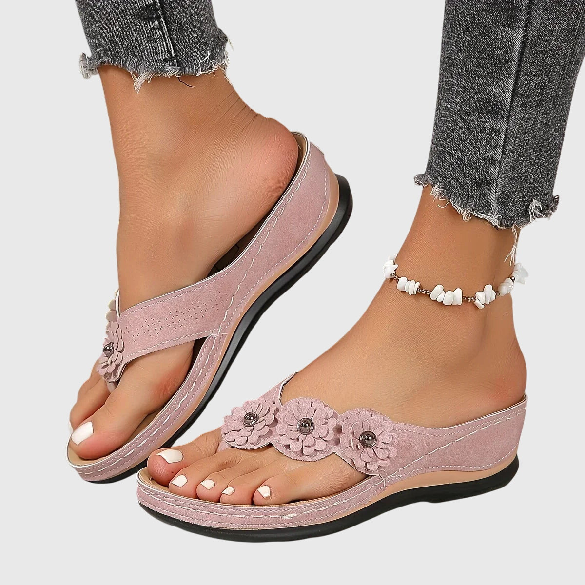 Lara | Damen Trendige Lässige Slip-On Sandalen