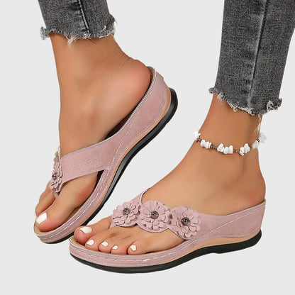 Lara | Damen Trendige Lässige Slip-On Sandalen