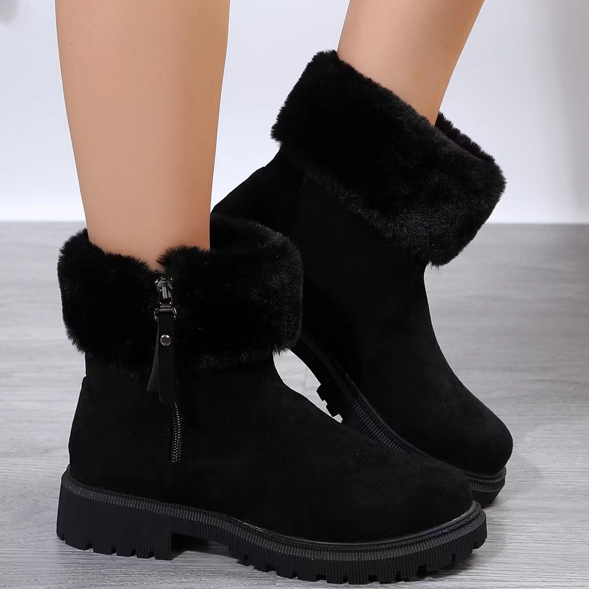 Lilian | Damen Herbst Stiefeletten mit Fellfutter