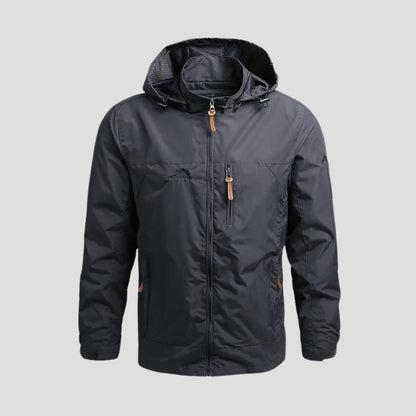 Kurt | Herren Frühlings Outdoor-Kapuzenjacke mit Reißverschluss