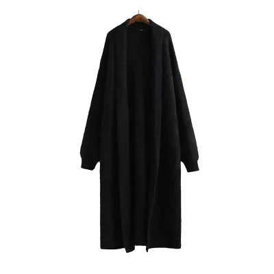 Barbara | Damen Frühling Longline Offener Cardigan