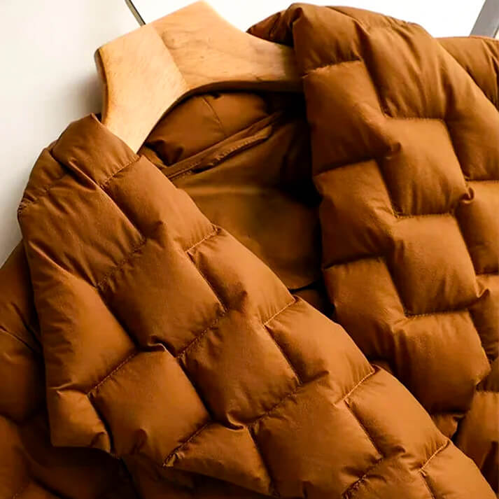 Lara | Damen Gesteppter Gürtel Herbst Puffer Mantel