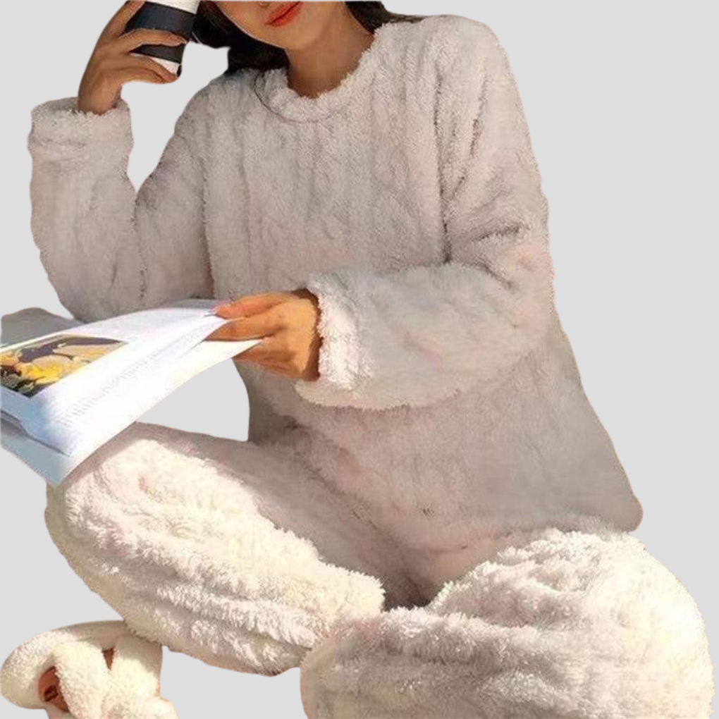 Emilia | Damen Warmes Winter-Pyjama-Lounge-Set