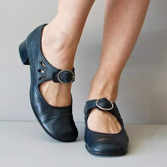 Hanna | Damen Frühlings Schuhe mit Schnallenriemen