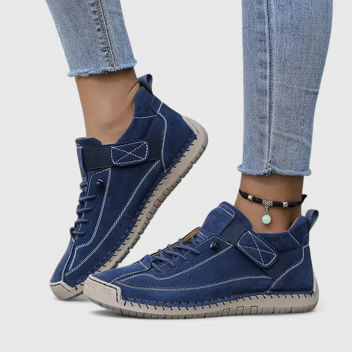 Sabine | Damen Lässige Schnür-Sneaker