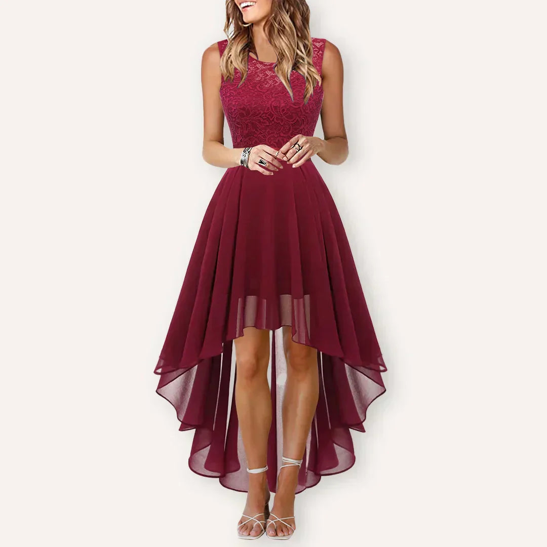 Jana | Damen High-Low Kleid für Hochzeitsgäste