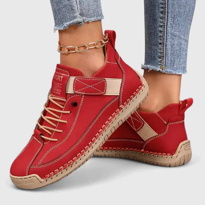Sabine | Damen Lässige Schnür-Sneaker