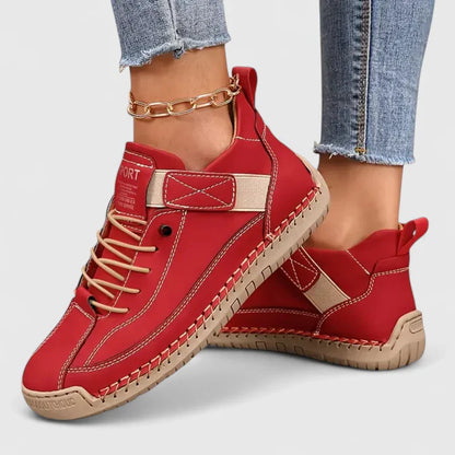 Sabine | Damen Lässige Schnür-Sneaker