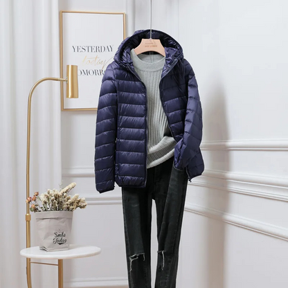 Maria | Damen Kapuzen-Winterjacke mit Reißverschluss