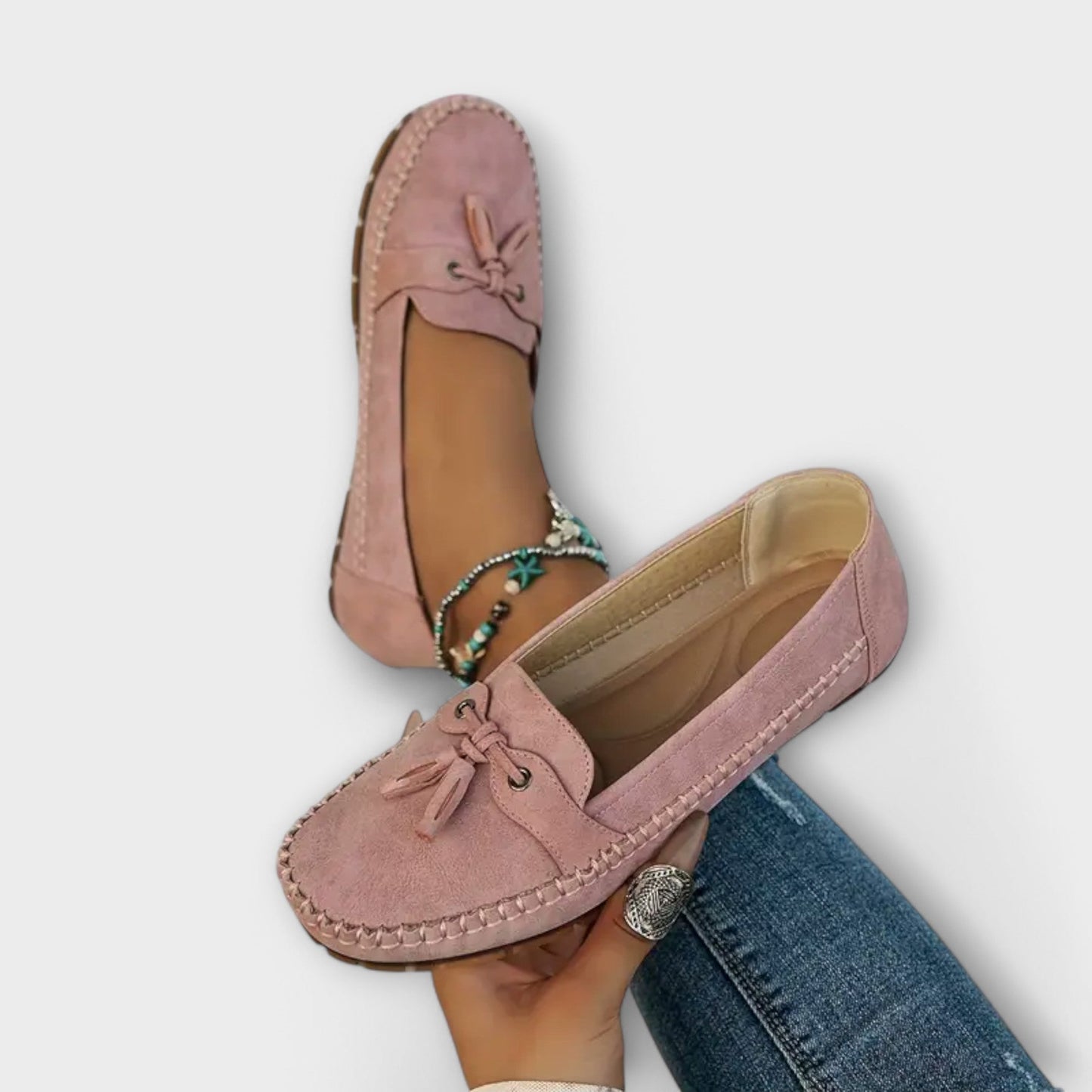 Angela | Damen Loafer mit Komfort-Passform und Ziernähten