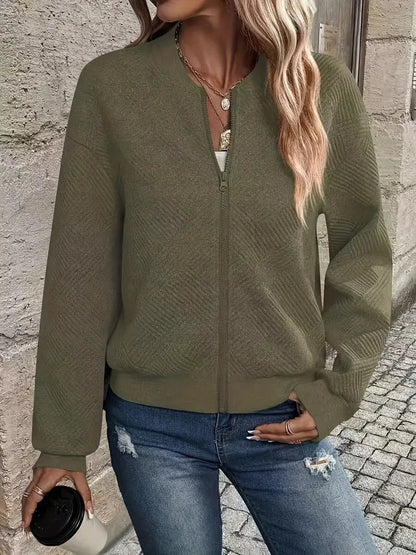 Martina | Damen Freizeit Reißverschluss Street-Cardigan