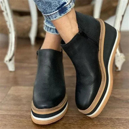 Lara | Damen Slip-On Freizeitschuhe mit dicker Sohle