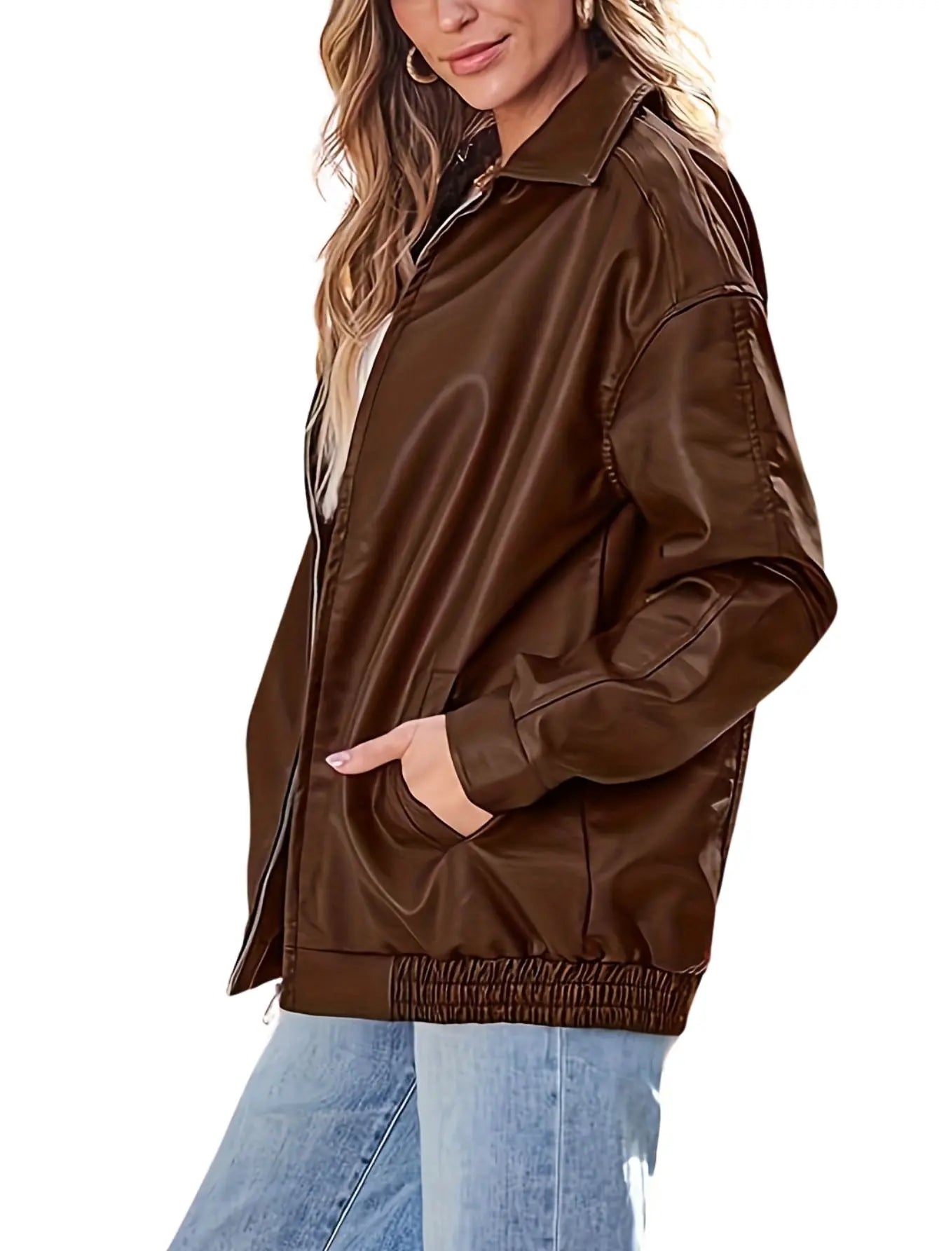 Franziska | Damen Oversized Jacke Herbst Street Style