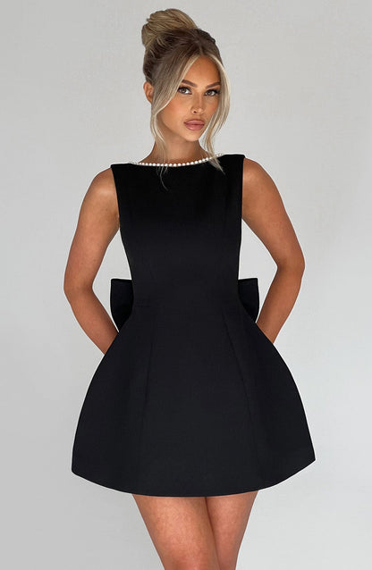 Isabella | Damen Strukturiertes Mini Kleid für Hochzeitsgäste