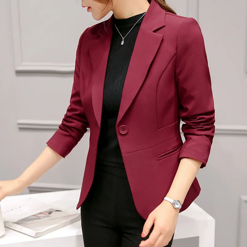 Marie | Damen Klassischer Ein-Knopf-Winterblazer