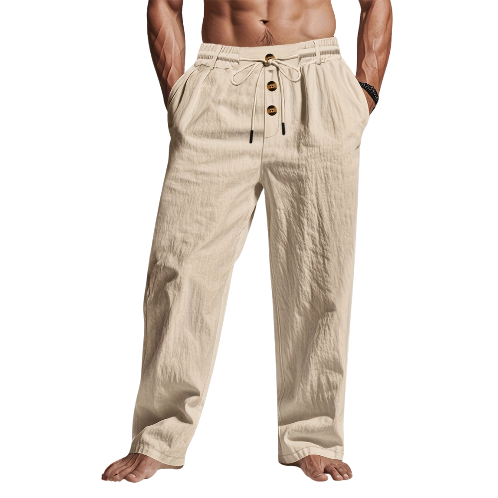 Daniel | Herren Frühlings Lässige Hose mit Kordelzug