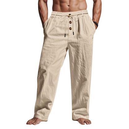 Daniel | Herren Frühlings Lässige Hose mit Kordelzug