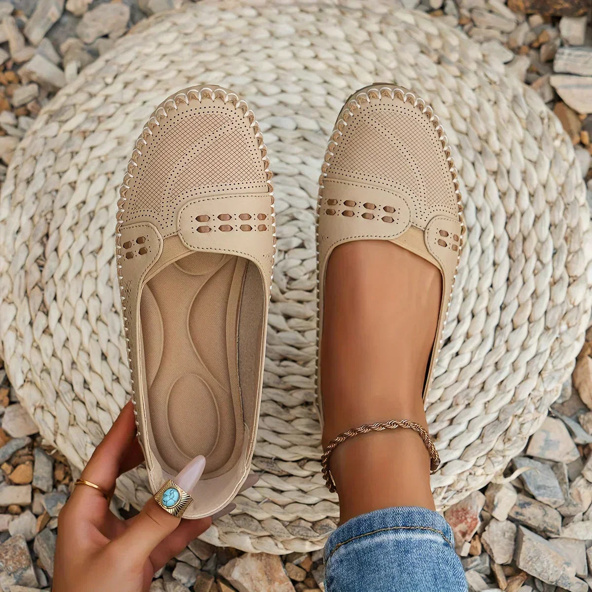 Elisa | Damen Stilvolle Orthopädische Bequeme Slip-On-Schuhe
