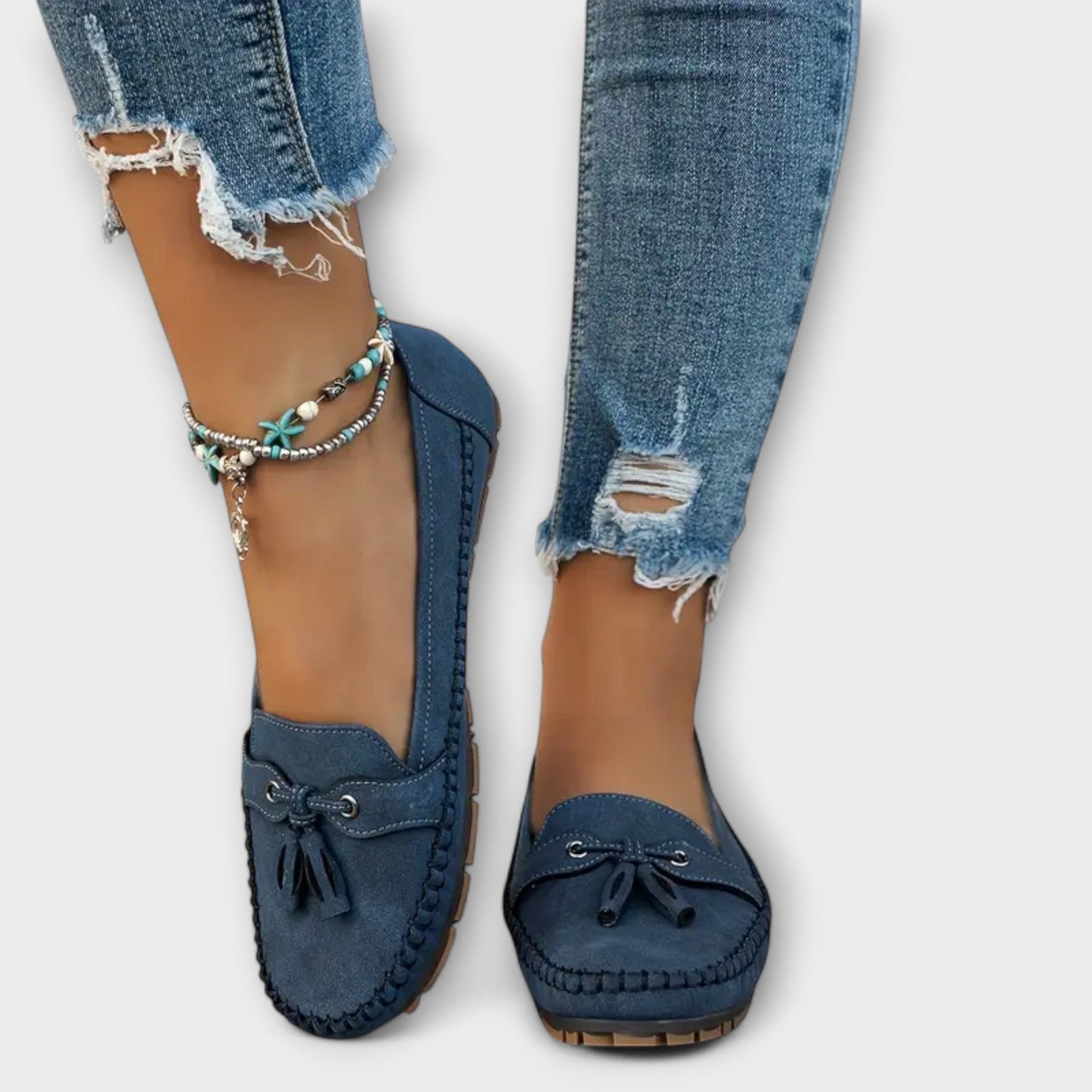 Angela | Damen Loafer mit Komfort-Passform und Ziernähten