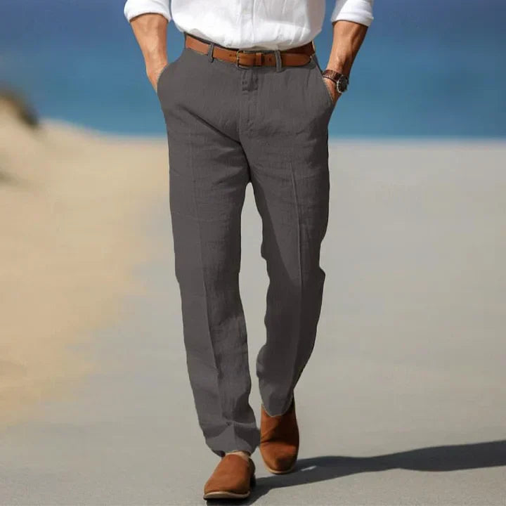 Elias | Herren Frühlings Klassische Gerade Bein Hose