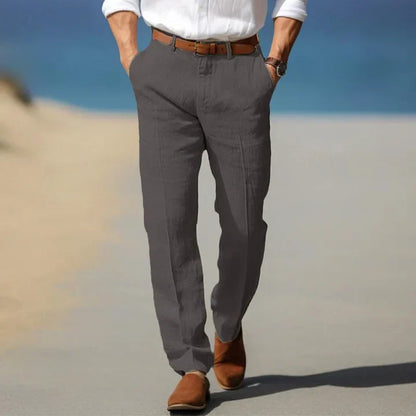 Elias | Herren Frühlings Klassische Gerade Bein Hose