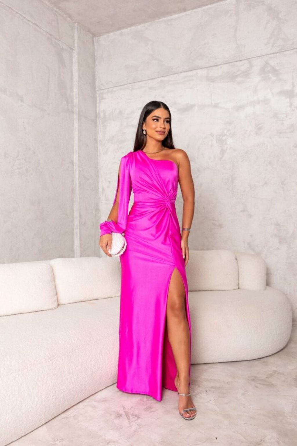 Jasmin | Damen Abendkleid mit Einem Schulterträger